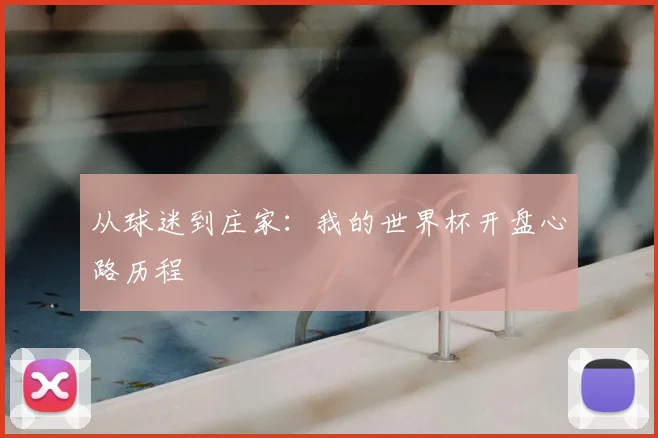 从球迷到庄家：我的世界杯开盘心路历程
