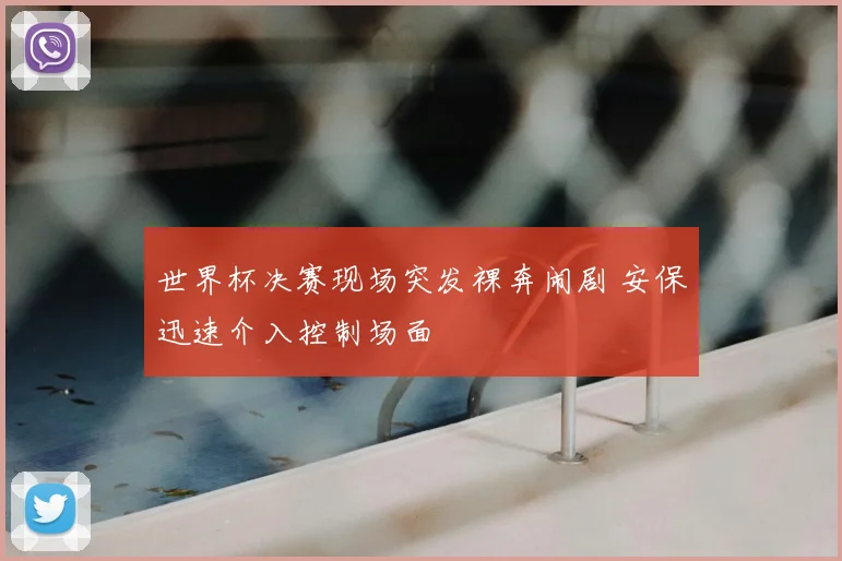 世界杯决赛现场突发裸奔闹剧 安保迅速介入控制场面